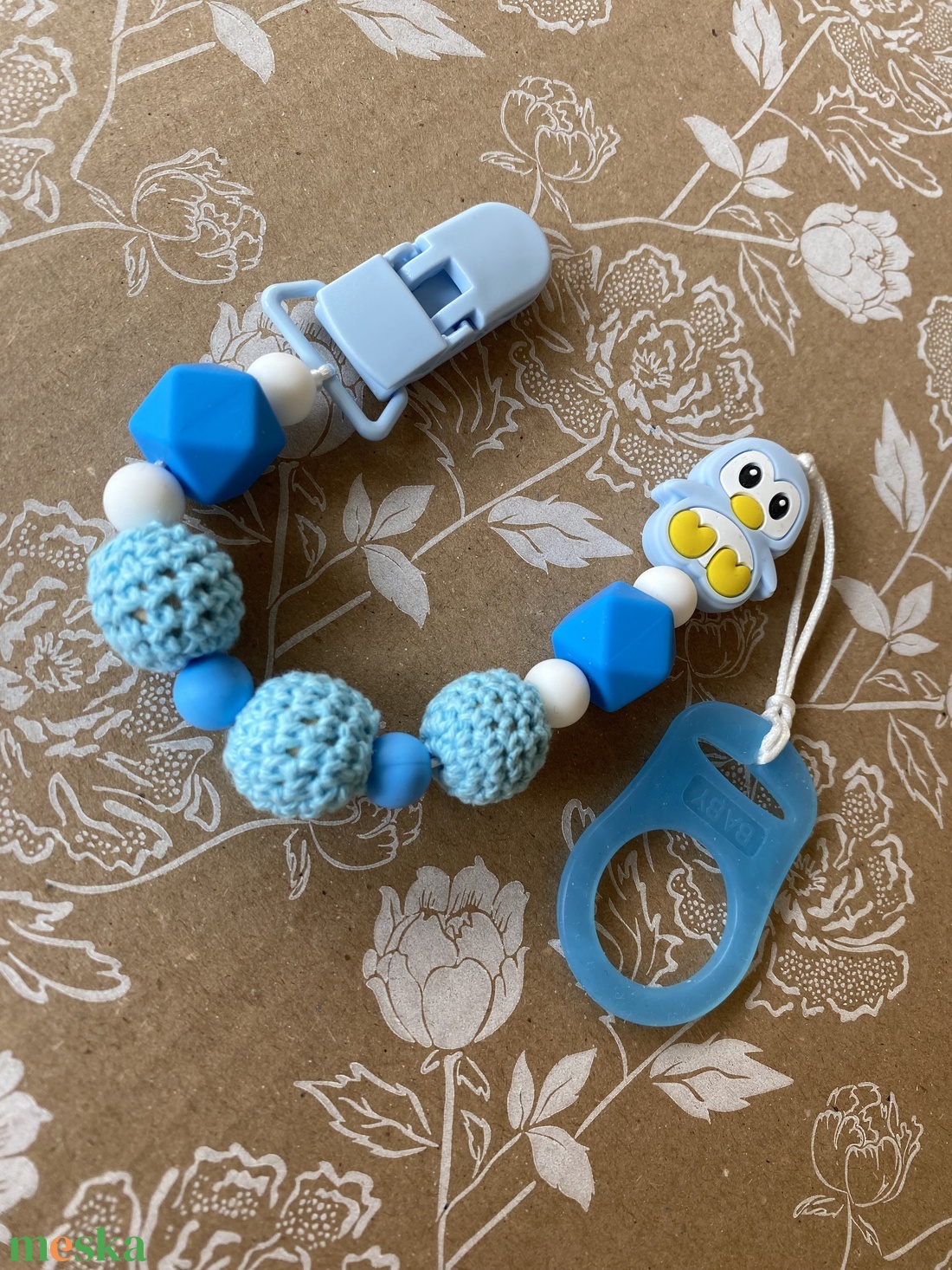 Cumilánc - Pingvin - játék & sport - 3 éves kor alattiaknak - rágóka - Meska.hu