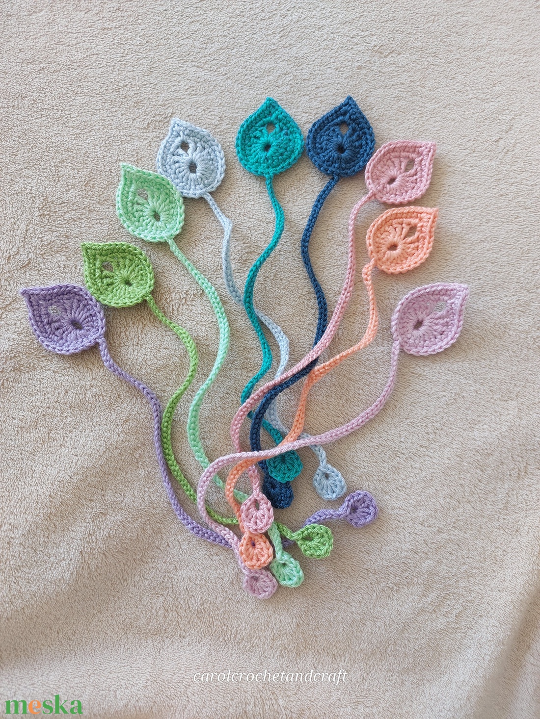 Levél alakú könyvjelző - könyv & zene - könyvjelző - Meska.hu