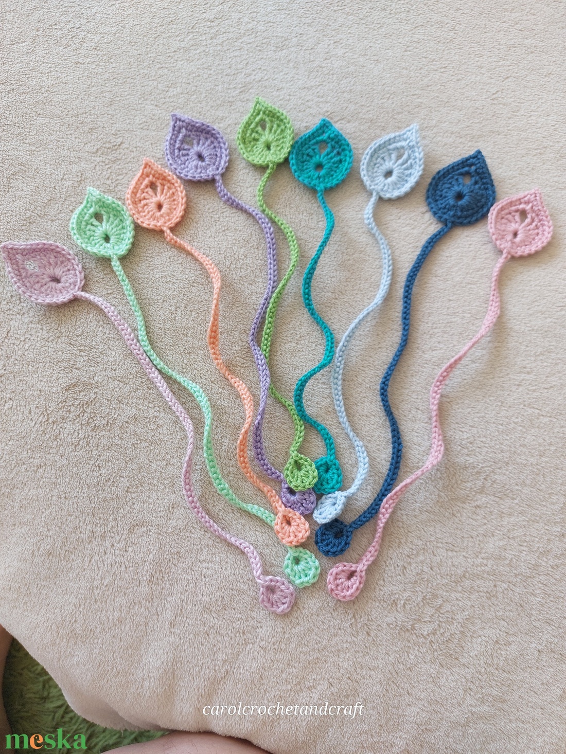 Levél alakú könyvjelző - könyv & zene - könyvjelző - Meska.hu