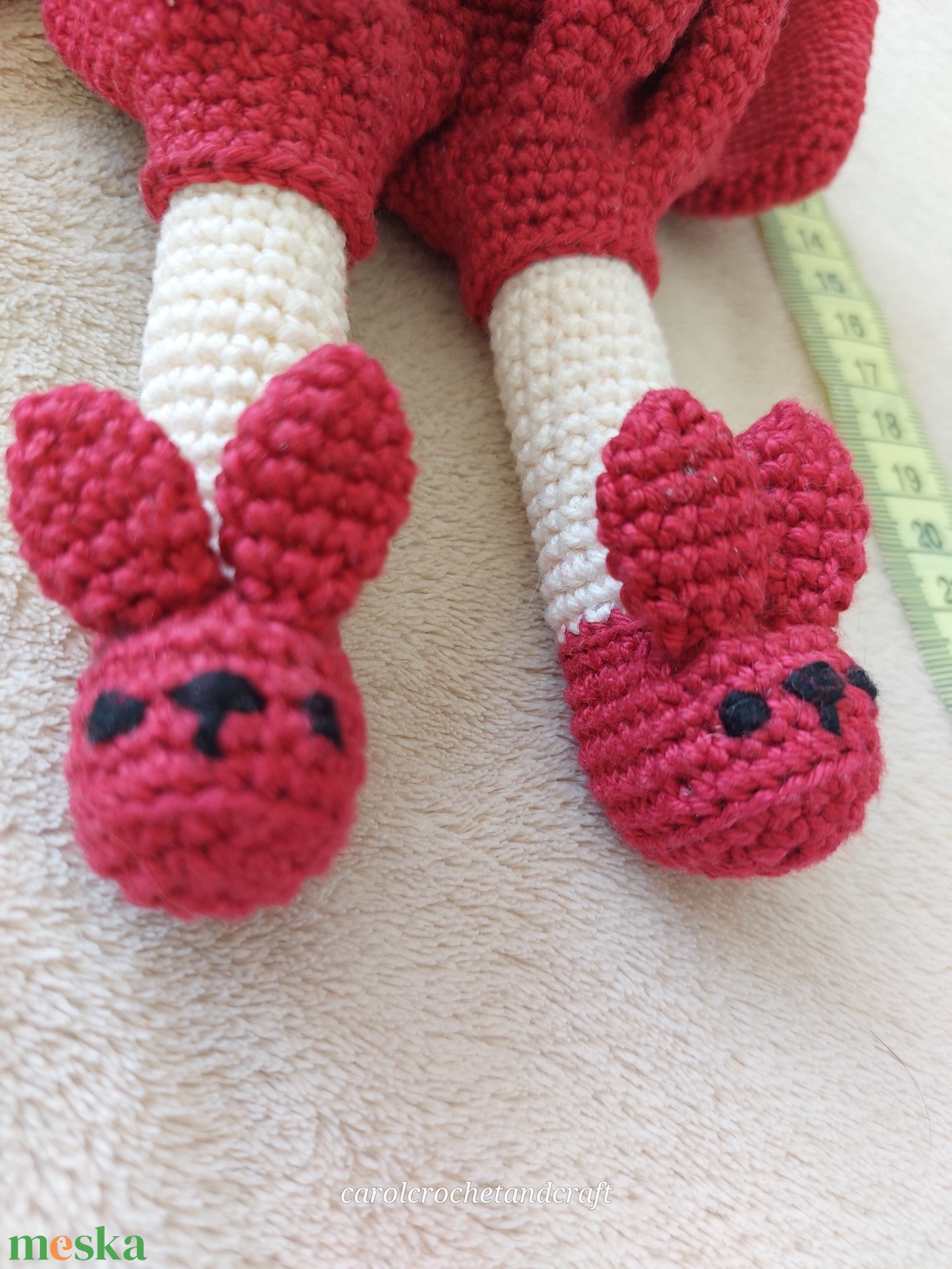 Nyuszi sapkás,cipős baba - játék & sport - plüssállat & játékfigura - nyuszi - Meska.hu