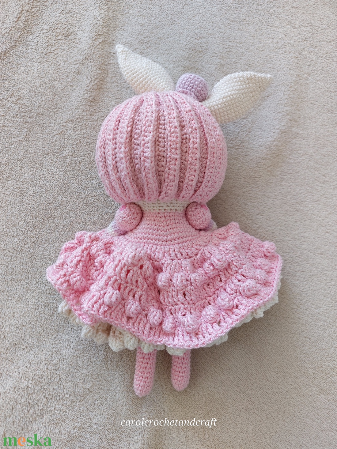 Nyuszilány baba - játék & sport - plüssállat & játékfigura - ember - Meska.hu