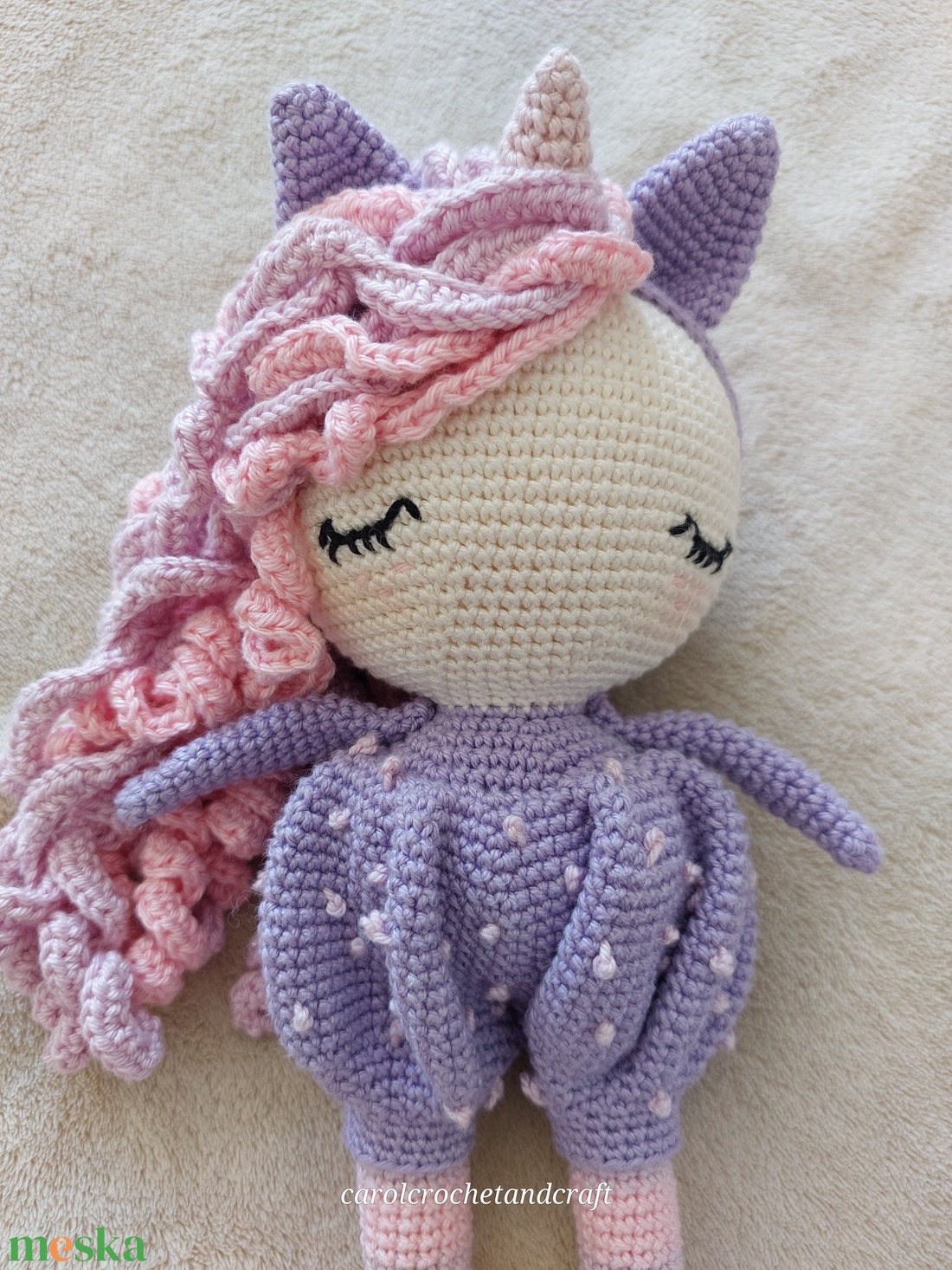 Unikornis horgolt baba - játék & sport - plüssállat & játékfigura - unikornis - Meska.hu