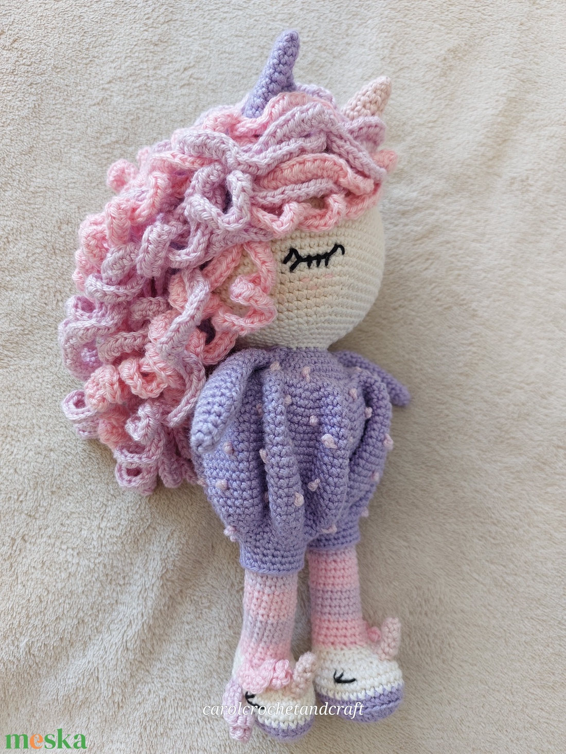 Unikornis horgolt baba - játék & sport - plüssállat & játékfigura - unikornis - Meska.hu