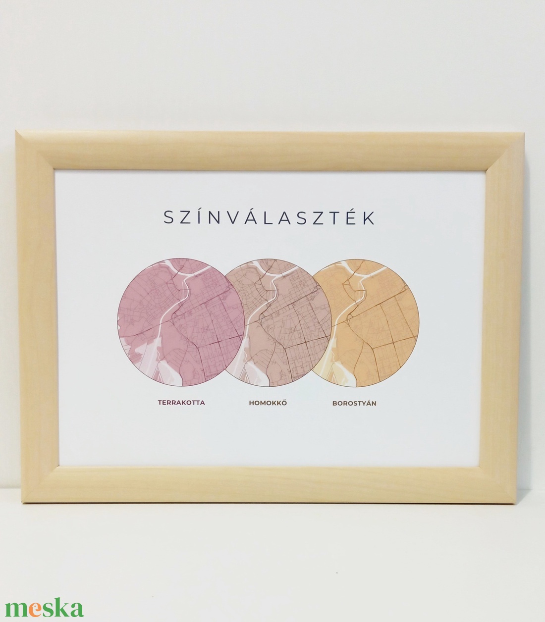 Otthon édes otthon egyedi térképes falikép választható színben - otthon & életmód - dekoráció - fali és függő dekoráció - térkép - Meska.hu