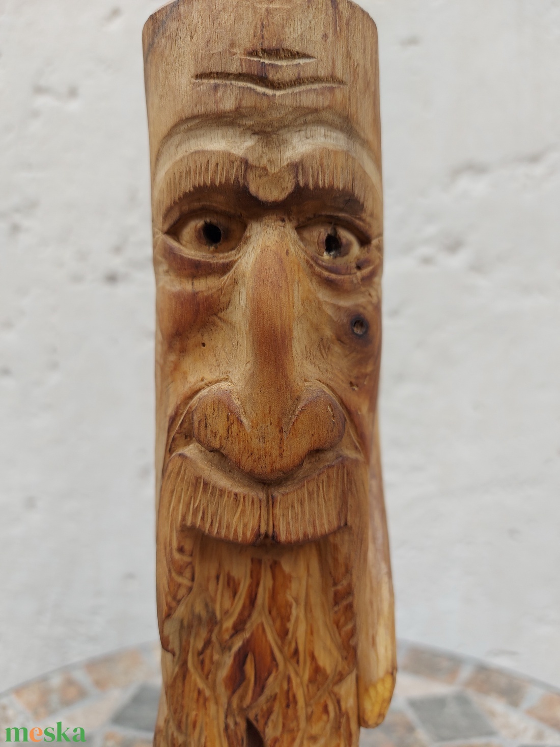 Rusztikus faragott gyertyatartó - otthon & életmód - gyertya, illat, aroma - gyertyatartó - Meska.hu