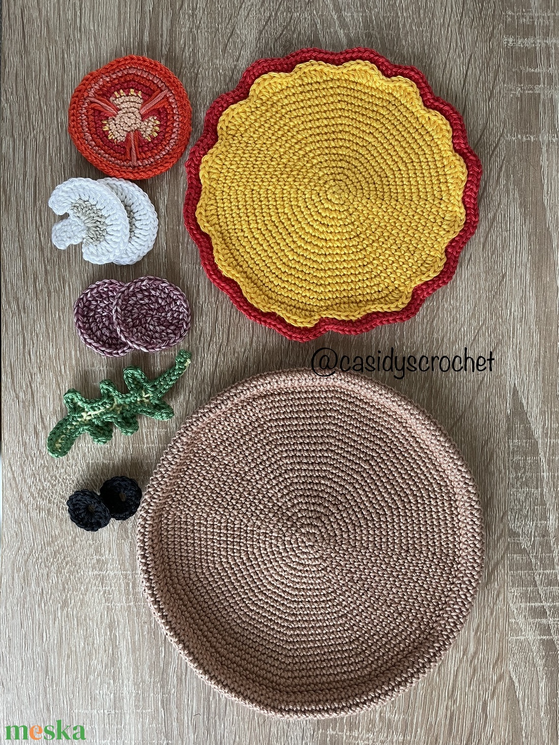 Horgolt pizza - játék & sport - szerepjáték - Meska.hu Horgolt pizza - játék & sport - szerepjáték - Meska.hu