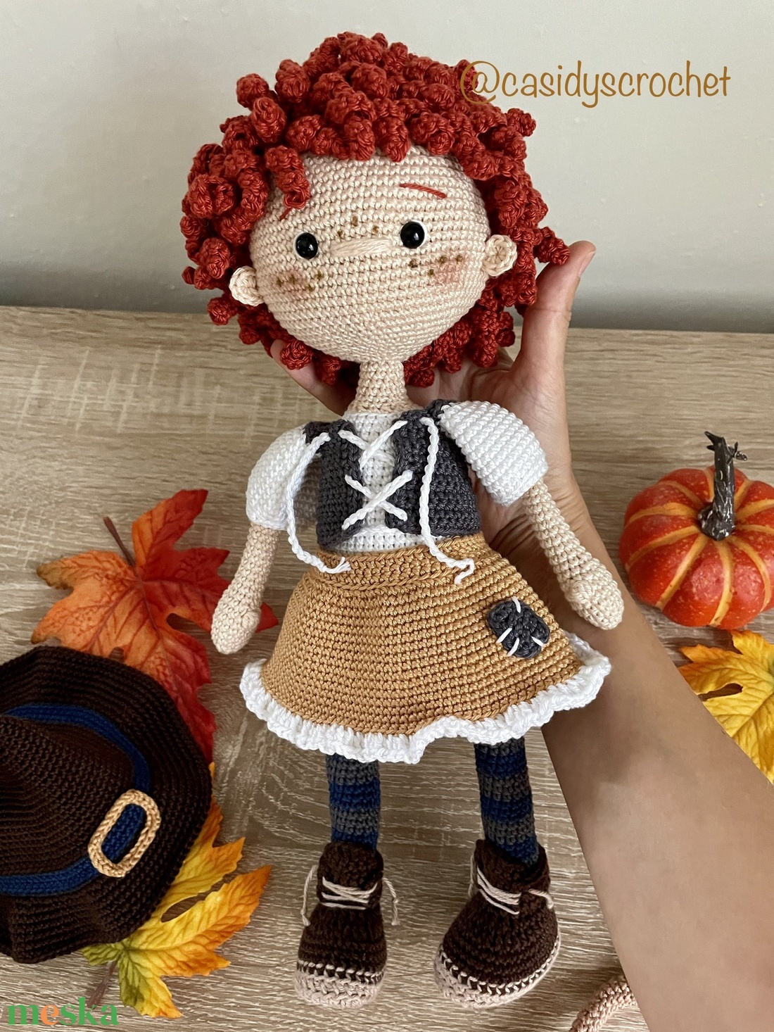 Horgolt boszorkány baba - otthon & életmód - dekoráció - halloween - halloweeni figurák - Meska.hu
