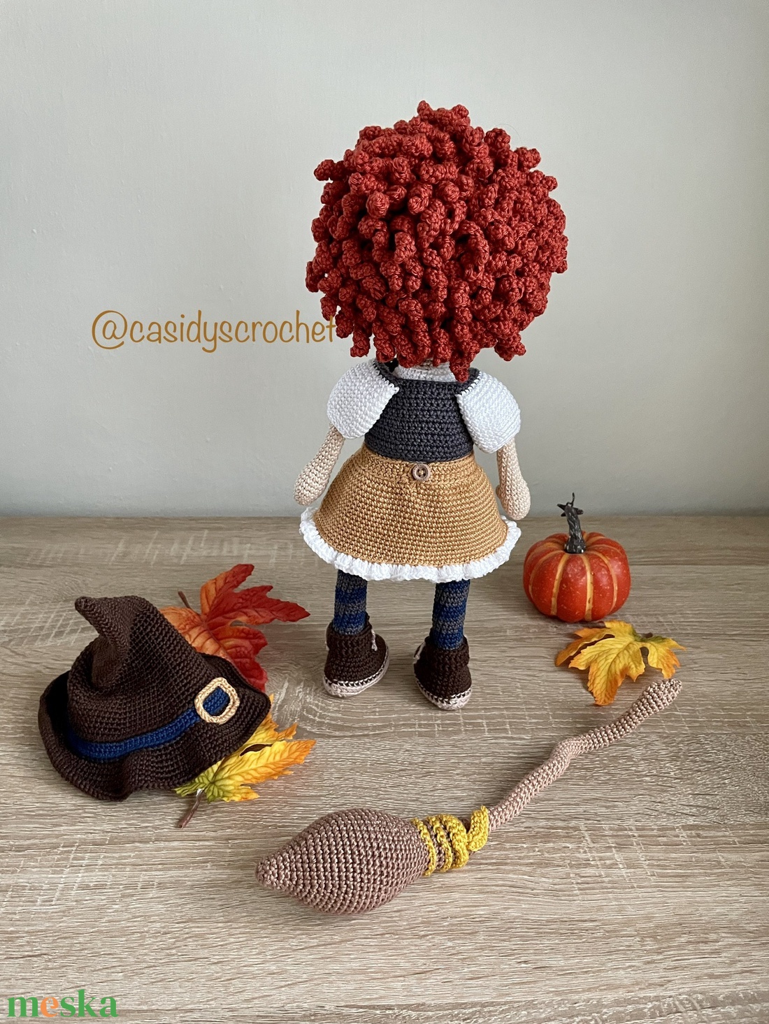 Horgolt boszorkány baba - otthon & életmód - dekoráció - halloween - halloweeni figurák - Meska.hu