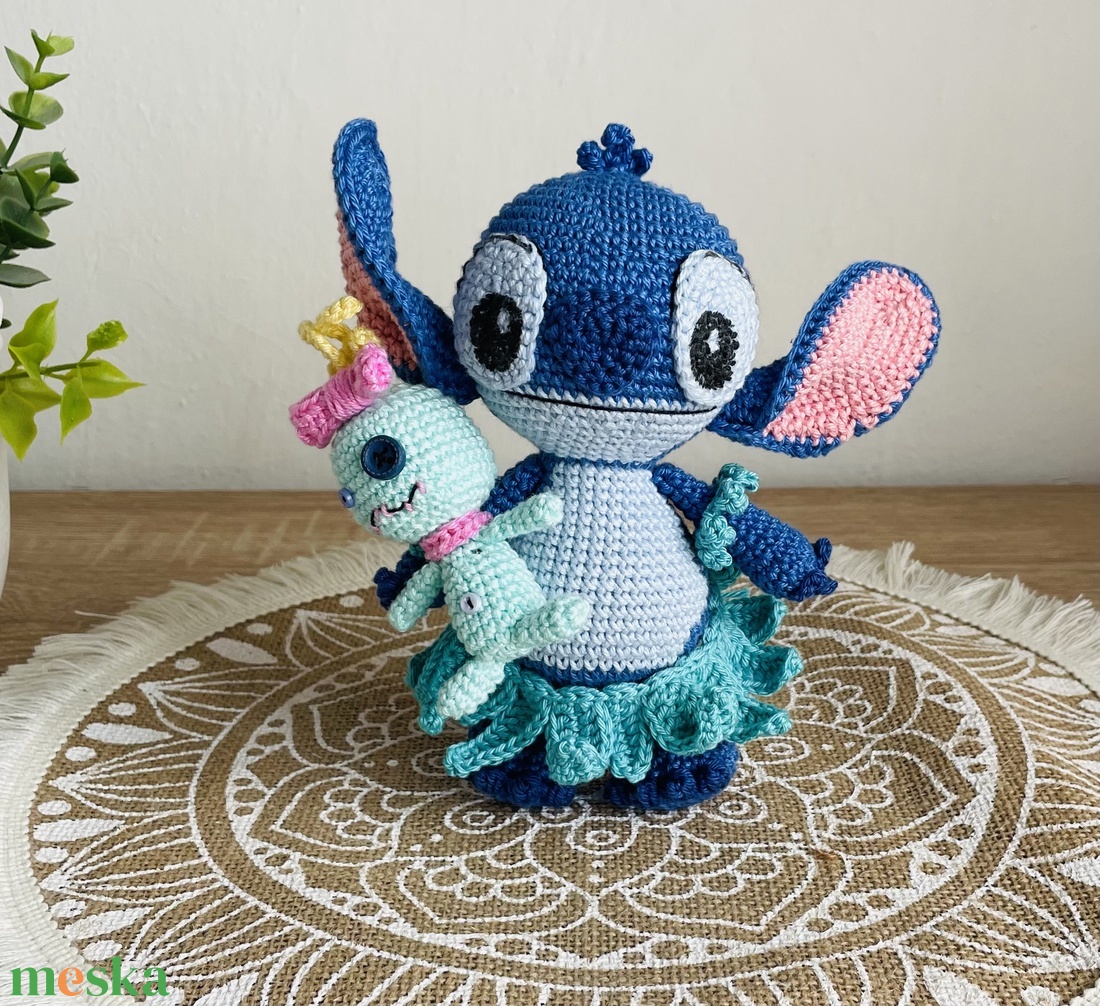 Horgolt Stitch - játék & sport - plüssállat & játékfigura - más figura - Meska.hu Horgolt Stitch - játék & sport - plüssállat & játékfigura - más figura - Meska.hu