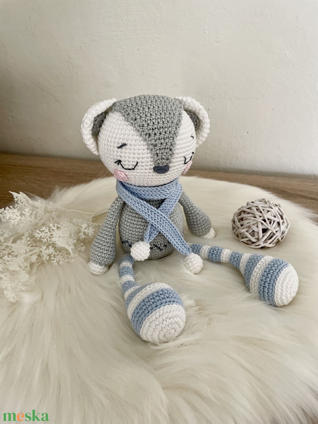 Horgolt jegesmaci - játék & sport - plüssállat & játékfigura - maci - Meska.hu