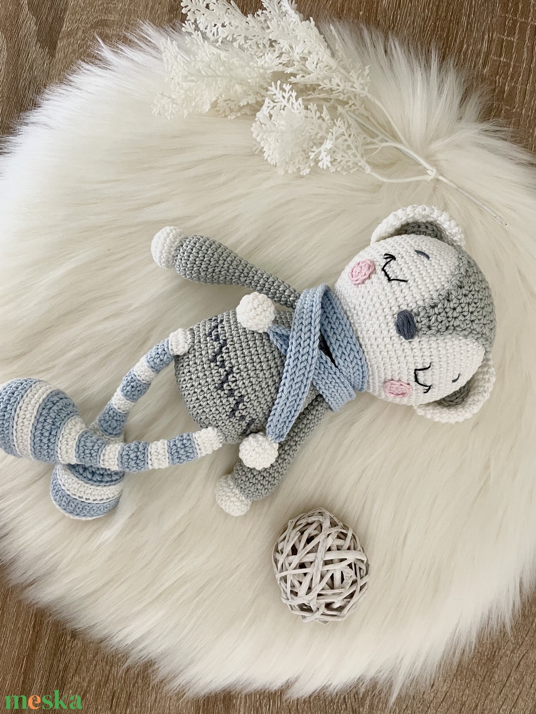 Horgolt jegesmaci - játék & sport - plüssállat & játékfigura - maci - Meska.hu