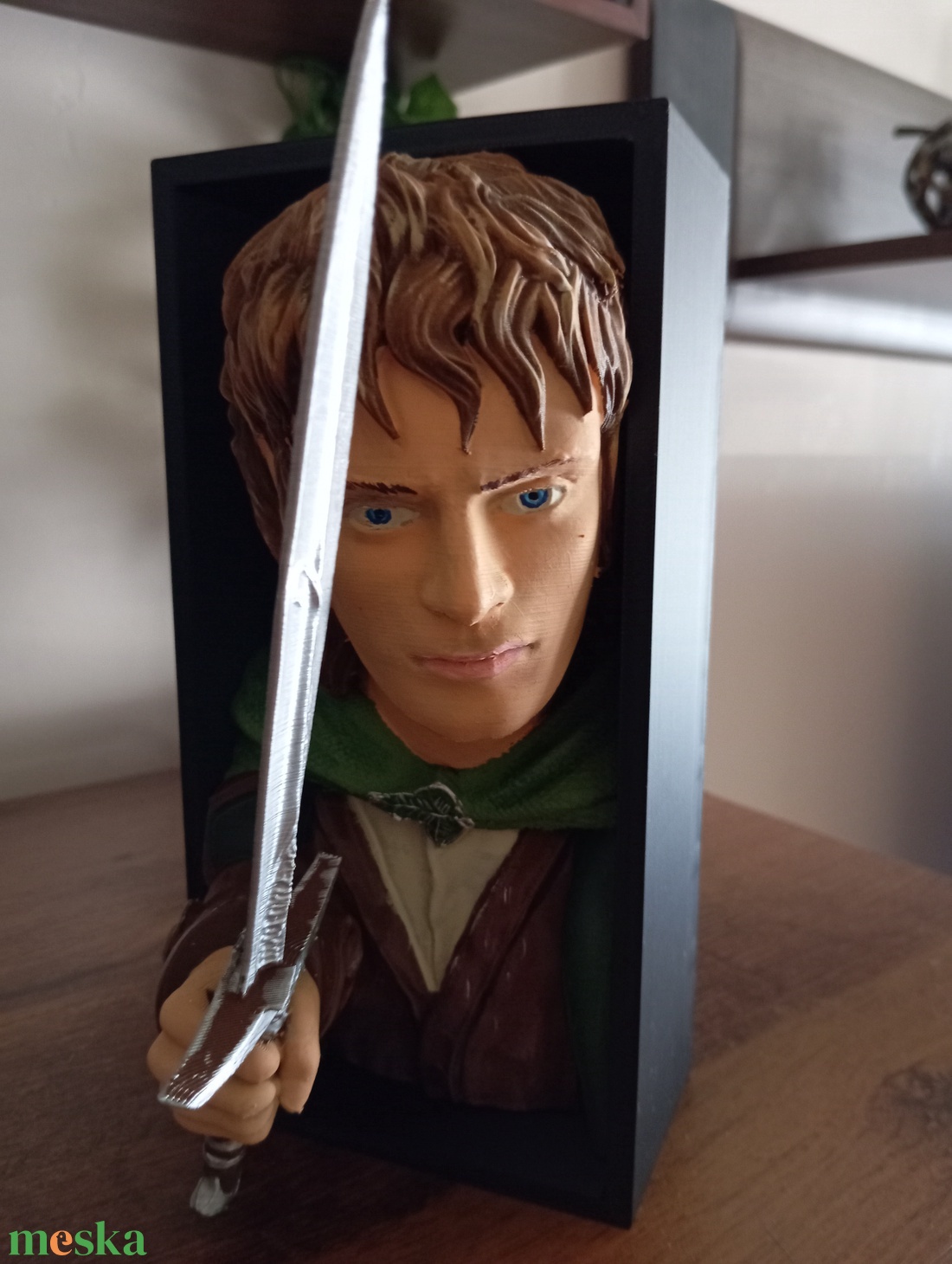 Frodó Gyűrűk ura könyvtámasz  - otthon & életmód - dekoráció - asztal és polc dekoráció - asztaldísz - Meska.hu