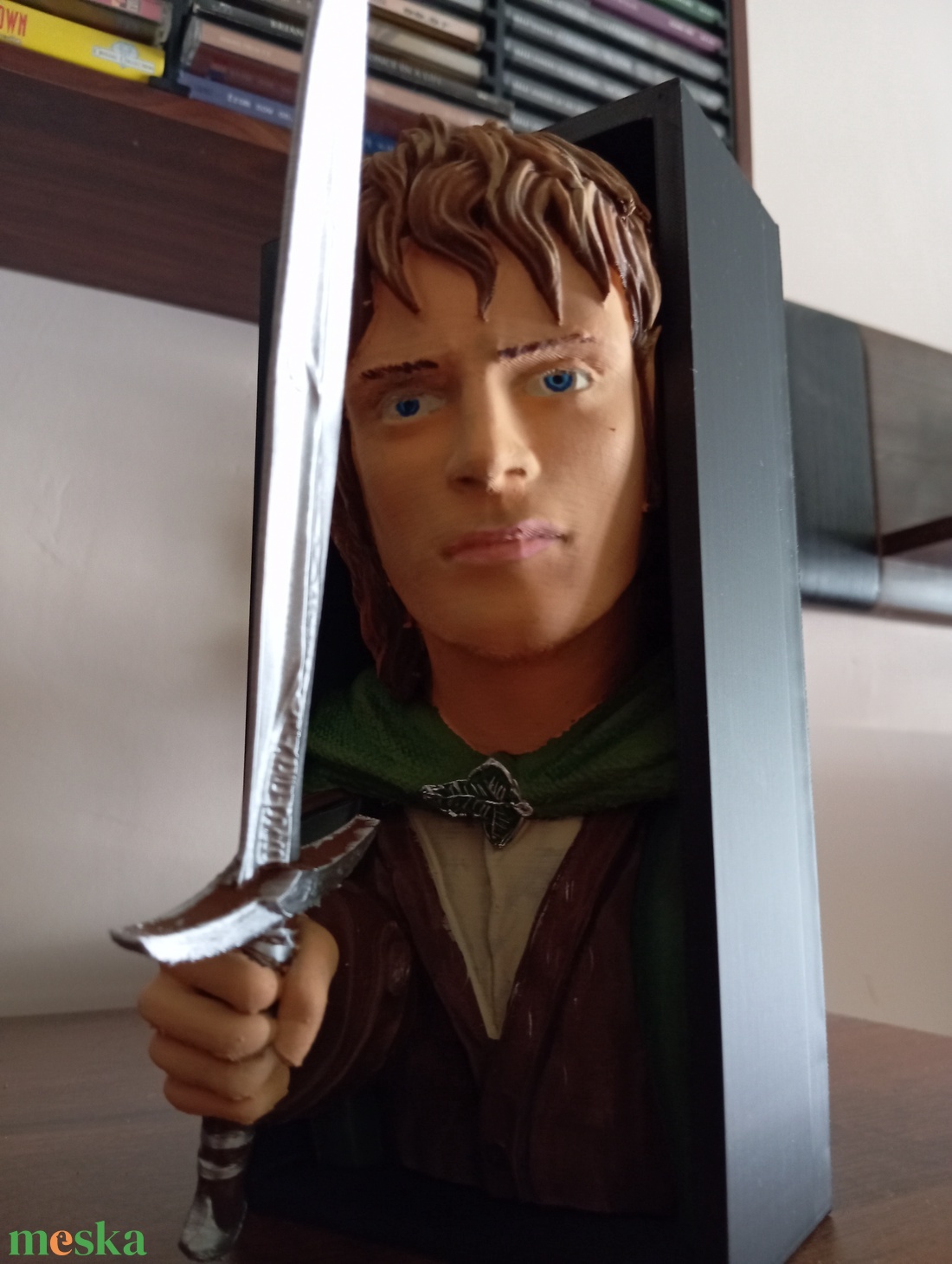 Frodó Gyűrűk ura könyvtámasz  - otthon & életmód - dekoráció - asztal és polc dekoráció - asztaldísz - Meska.hu