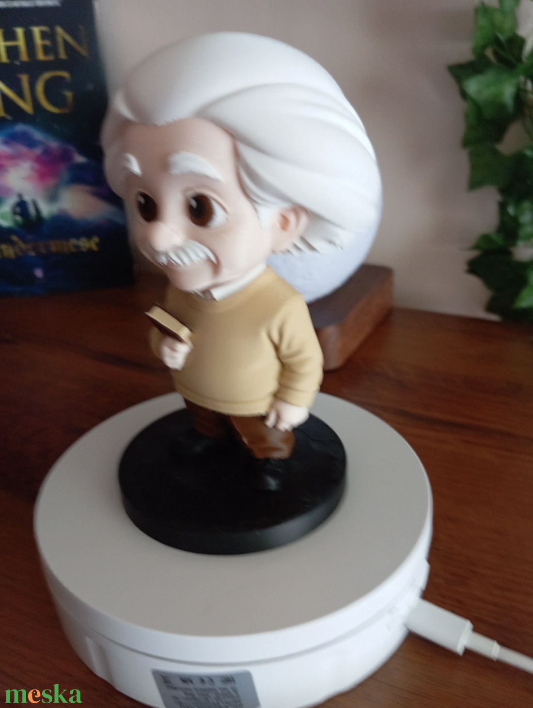 Albert Einstein szobor - otthon & életmód - dekoráció - asztal és polc dekoráció - asztaldísz - Meska.hu