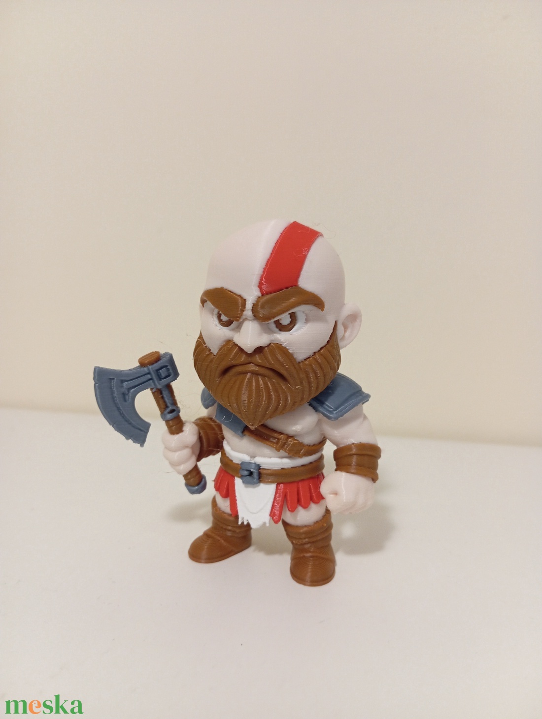 Kratos figura a God of War játékból  - otthon & életmód - dekoráció - asztal és polc dekoráció - asztaldísz - Meska.hu