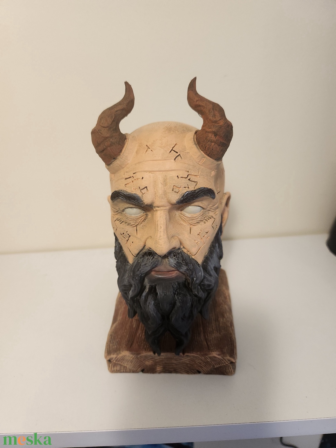 Mimir fej a God of War játékból  - otthon & életmód - dekoráció - asztal és polc dekoráció - asztaldísz - Meska.hu