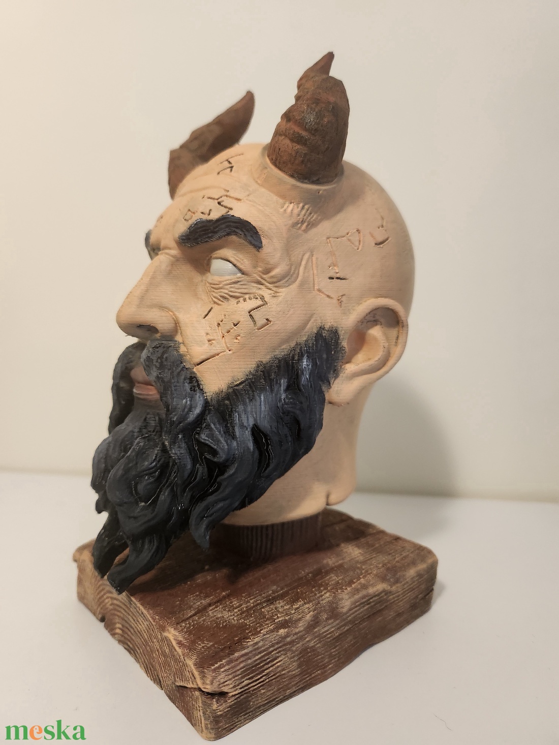 Mimir fej a God of War játékból  - otthon & életmód - dekoráció - asztal és polc dekoráció - asztaldísz - Meska.hu