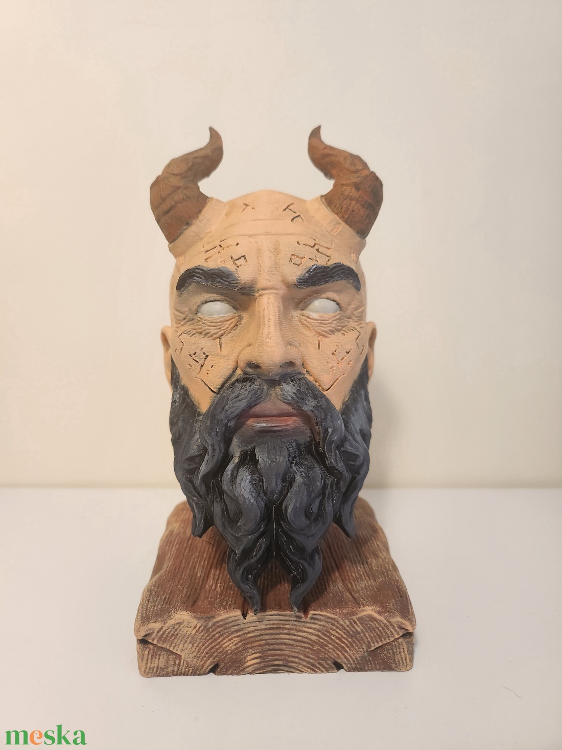Mimir fej a God of War játékból  - otthon & életmód - dekoráció - asztal és polc dekoráció - asztaldísz - Meska.hu
