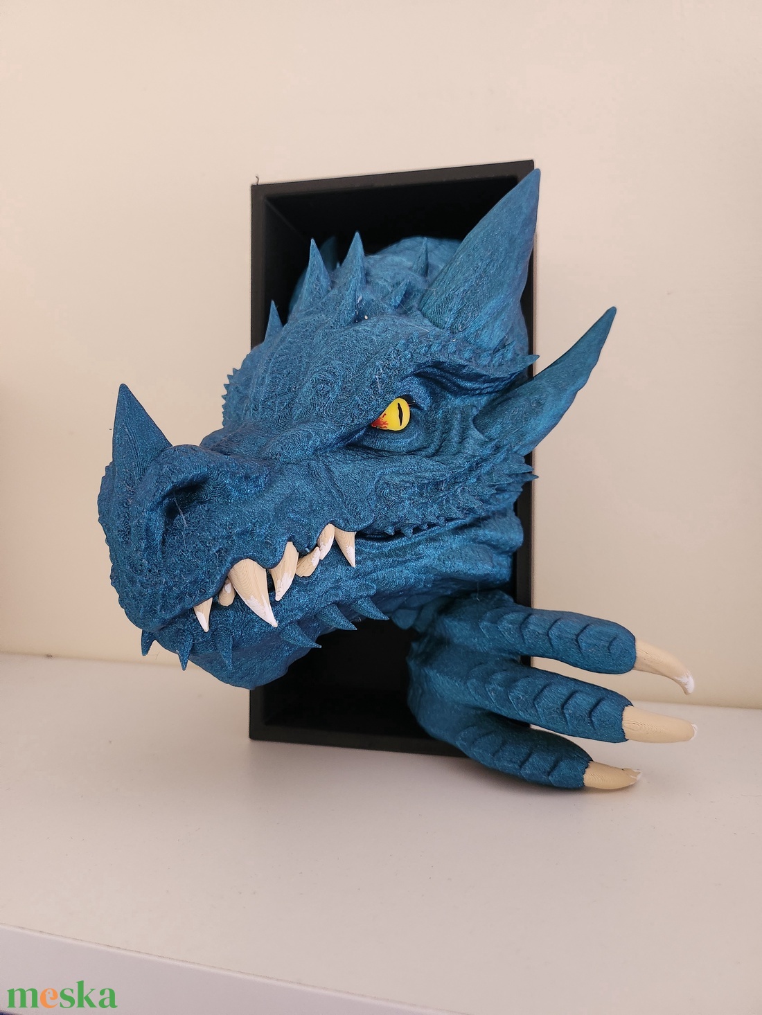 3D Sárkányos könyvtámasz és polc dísz  - otthon & életmód - dekoráció - asztal és polc dekoráció - asztaldísz - Meska.hu