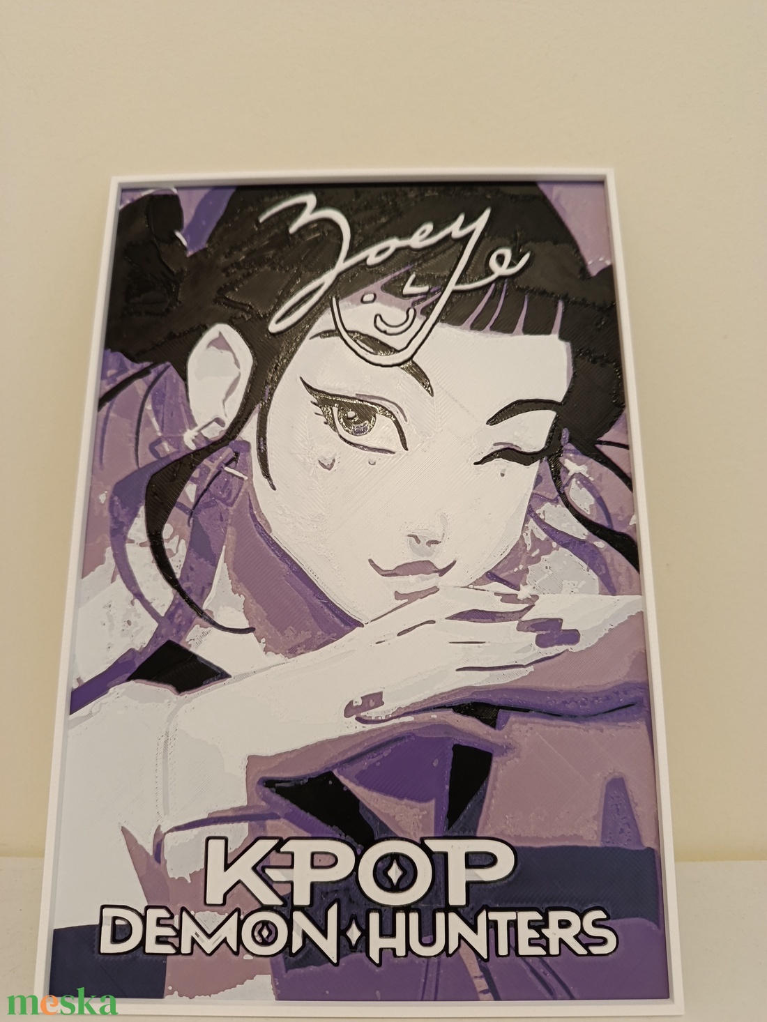 3D K-pop démon Huntrix kép és dekor  - otthon & életmód - dekoráció - fali és függő dekoráció - falra akasztható dekor - Meska.hu