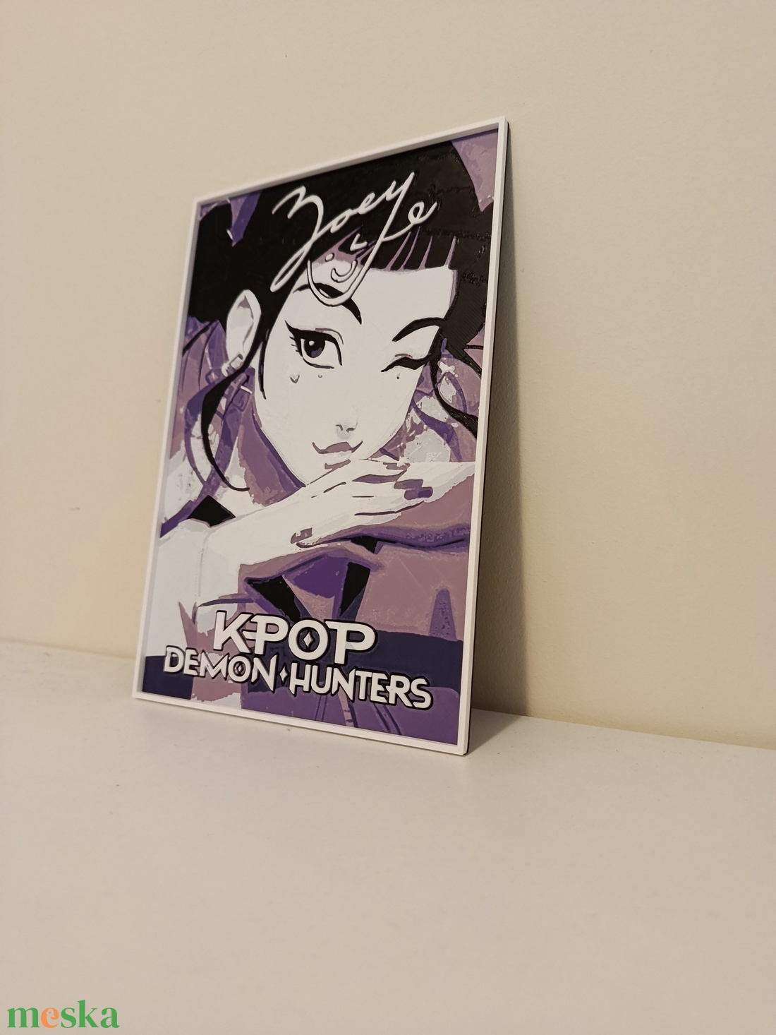 3D K-pop démon Huntrix kép és dekor  - otthon & életmód - dekoráció - fali és függő dekoráció - falra akasztható dekor - Meska.hu