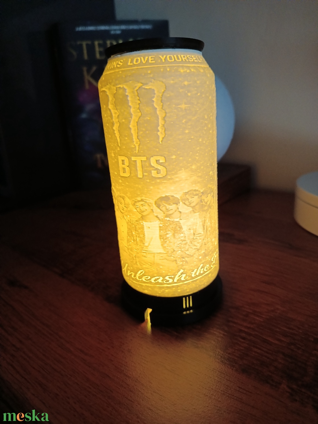 3D litofán BTS lámpa Monster dobozként  - otthon & életmód - lámpa - hangulatlámpa - Meska.hu