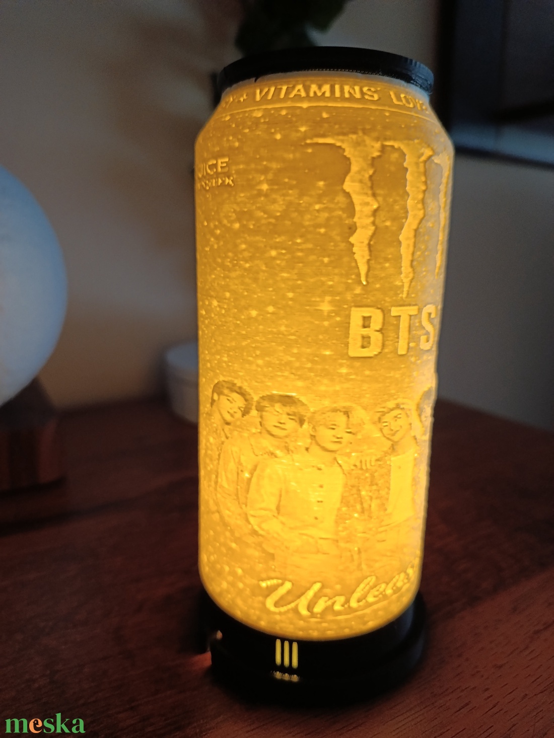 3D litofán BTS lámpa Monster dobozként  - otthon & életmód - lámpa - hangulatlámpa - Meska.hu