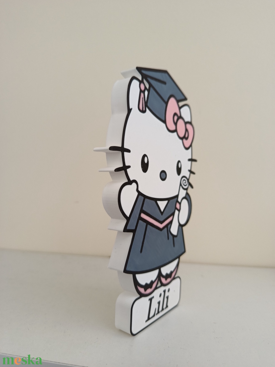 Hello Kitty ballagási emlék  - otthon & életmód - dekoráció - asztal és polc dekoráció - asztaldísz - Meska.hu