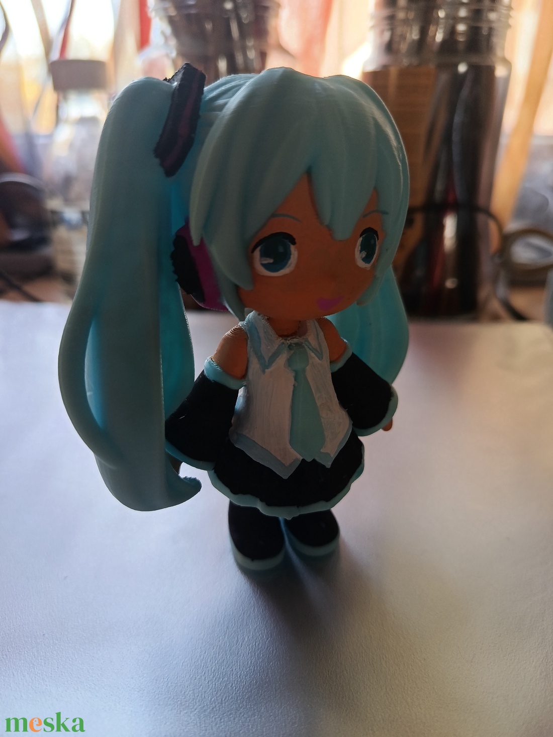 Hatsume Miku ai sztár figura  - otthon & életmód - dekoráció - asztal és polc dekoráció - asztaldísz - Meska.hu