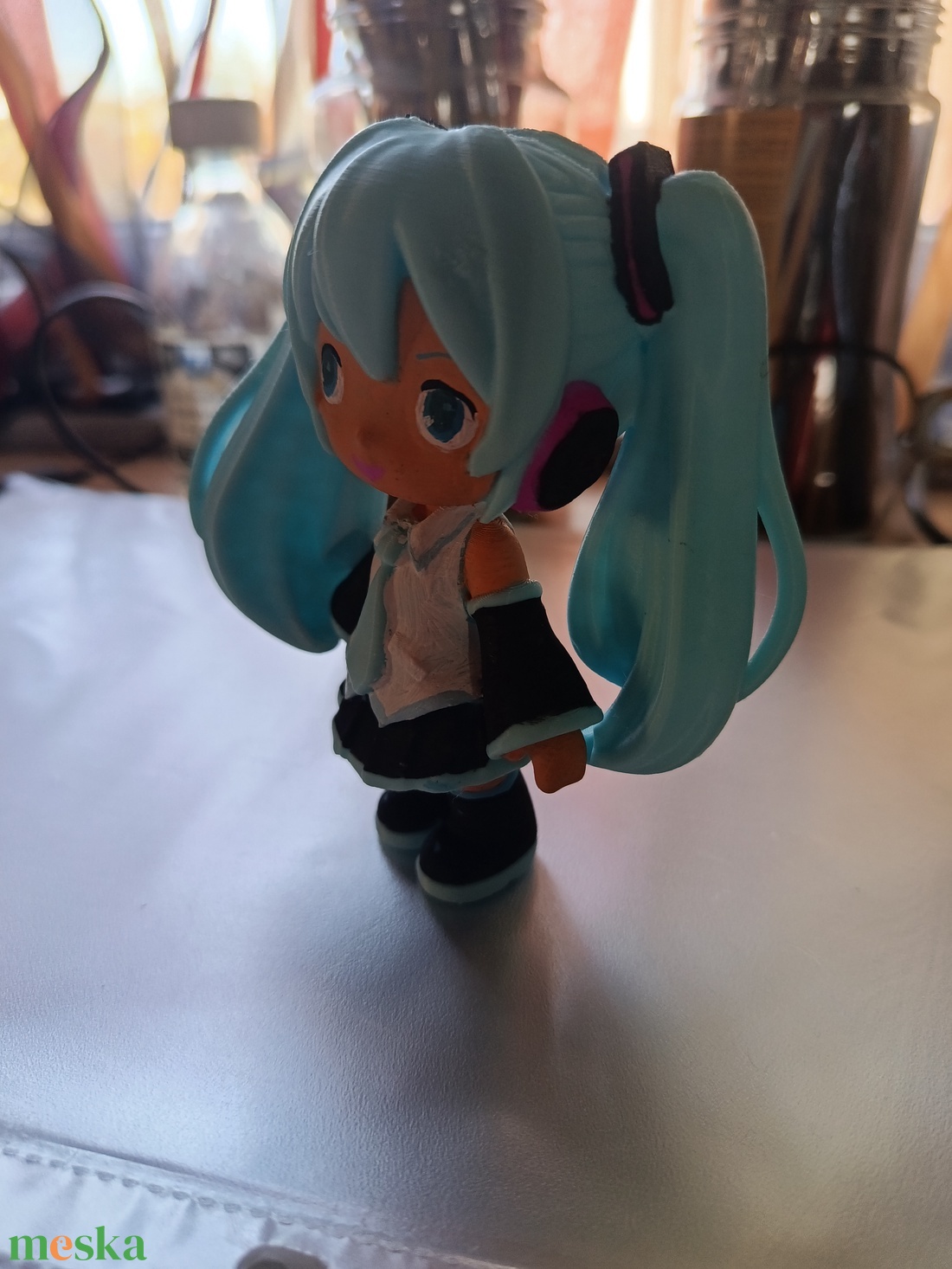 Hatsume Miku ai sztár figura  - otthon & életmód - dekoráció - asztal és polc dekoráció - asztaldísz - Meska.hu