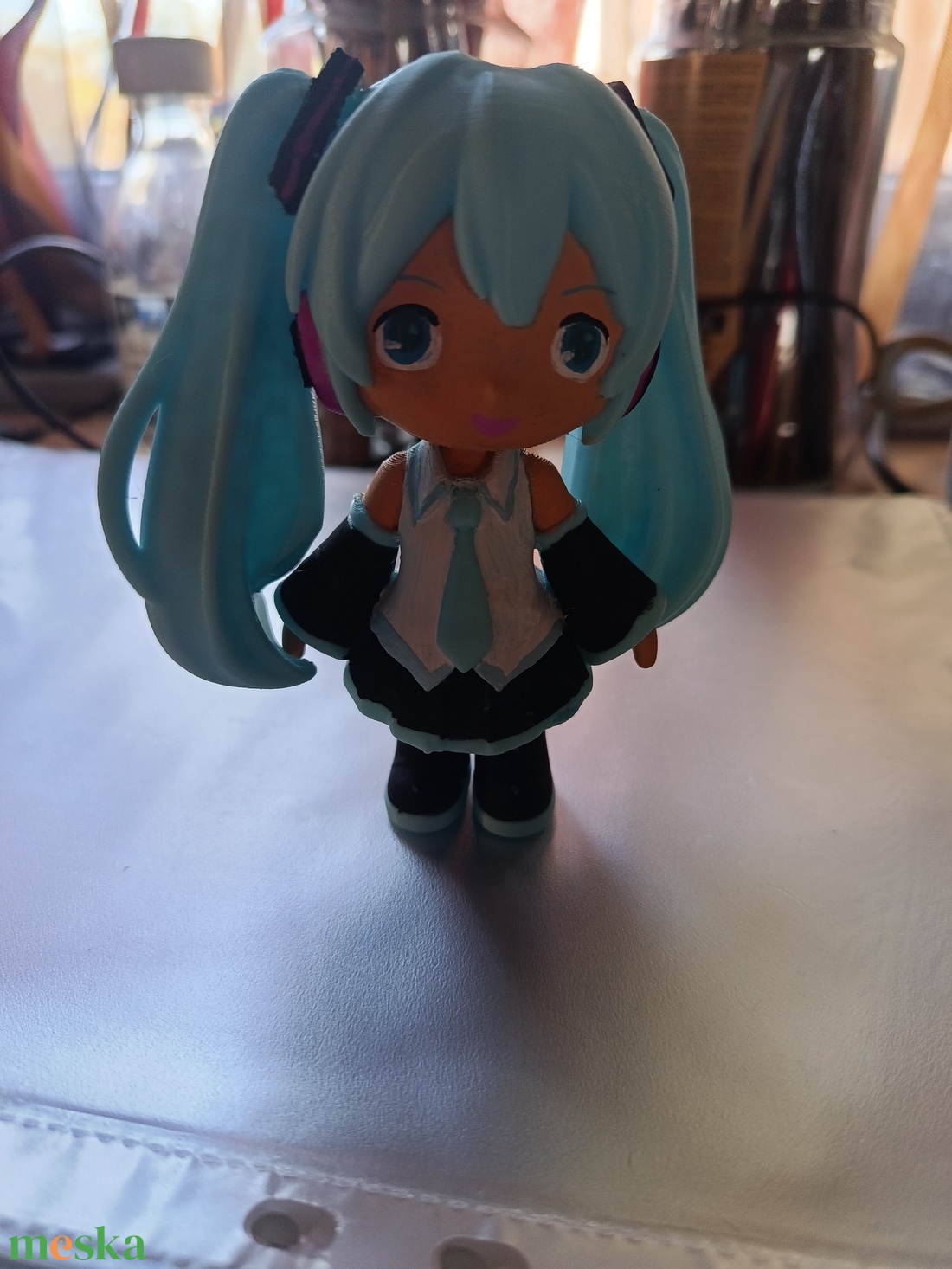 Hatsume Miku ai sztár figura  - otthon & életmód - dekoráció - asztal és polc dekoráció - asztaldísz - Meska.hu