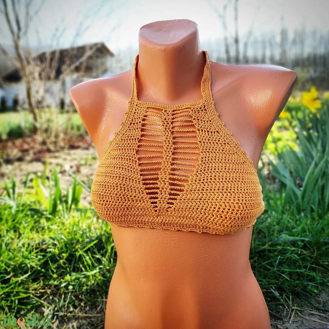 Mustársárga horgolt bikini felső - ruha & divat - női ruha - fürdőruha & fehérnemű - Meska.hu Mustársárga horgolt bikini felső - ruha & divat - női ruha - fürdőruha & fehérnemű - Meska.hu