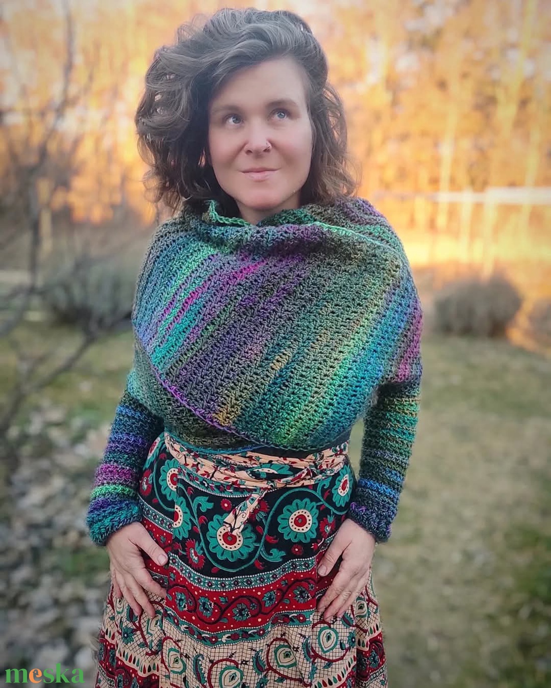 Horgolt ujjas sál kendő - ruha & divat - sál, sapka, kendő - kendő - Meska.hu Horgolt ujjas sál kendő - ruha & divat - sál, sapka, kendő - kendő - Meska.hu