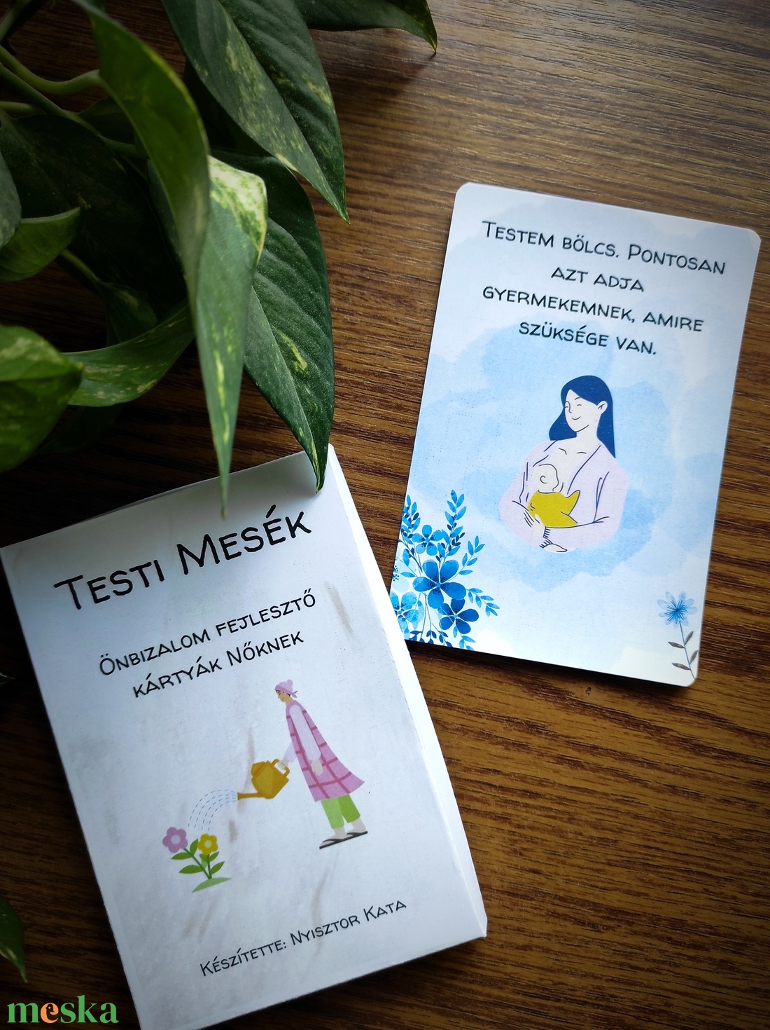 TESTI MESÉK - önbizalom fejlesztő kártyák nőknek - játék & sport - táblajáték és kártyajáték - kártya - Meska.hu