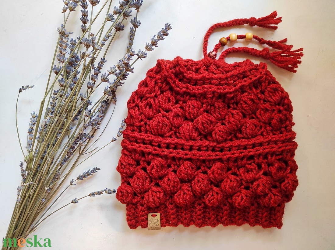 BOHÓKA horgolt sapka  - ruha & divat - sál, sapka, kendő - sapka - Meska.hu