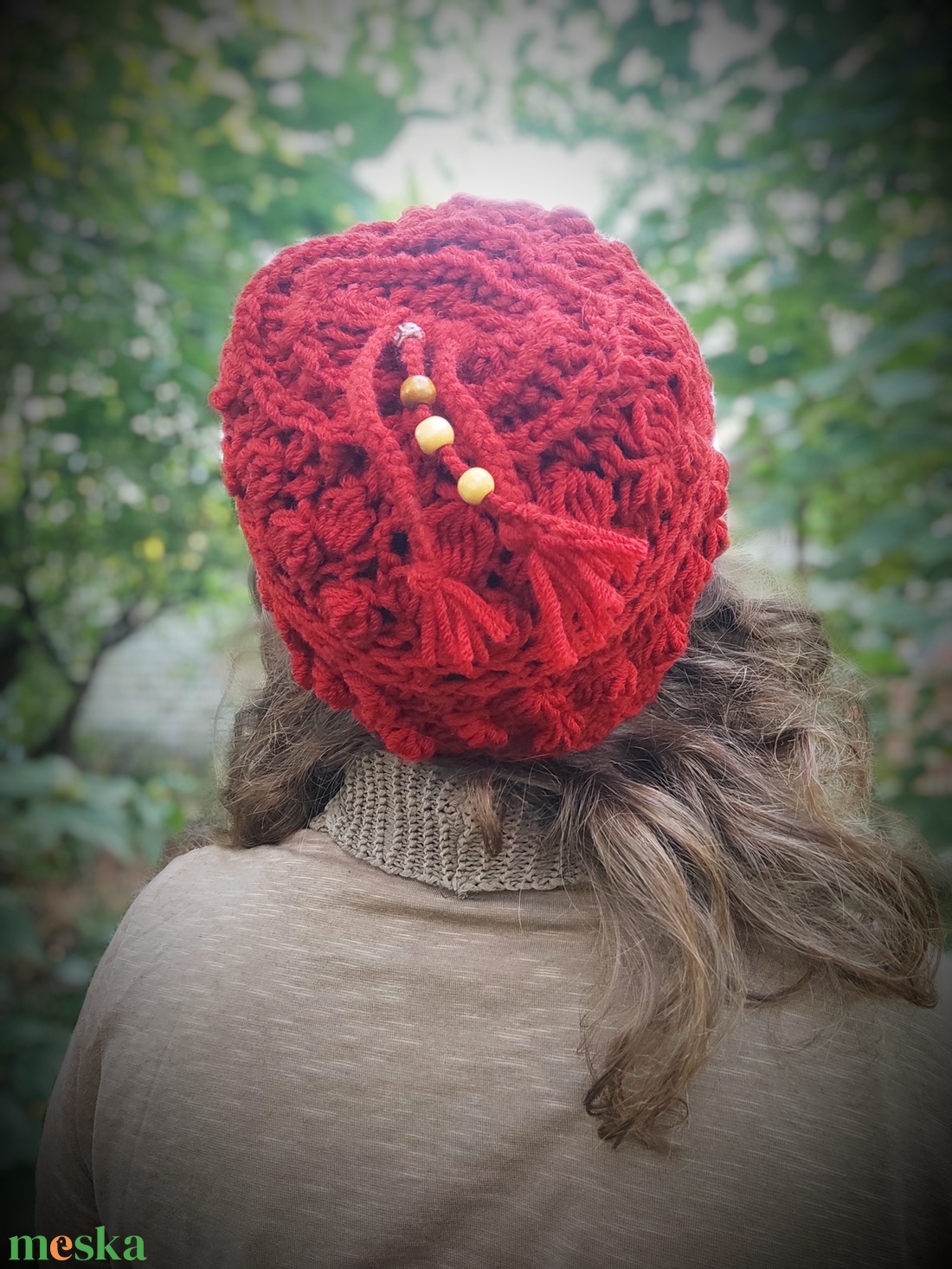 BOHÓKA horgolt sapka  - ruha & divat - sál, sapka, kendő - sapka - Meska.hu