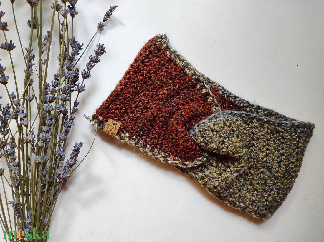 ŐSZIDŐ horgolt fülvédő - ruha & divat - sál, sapka, kendő - fejpánt - Meska.hu