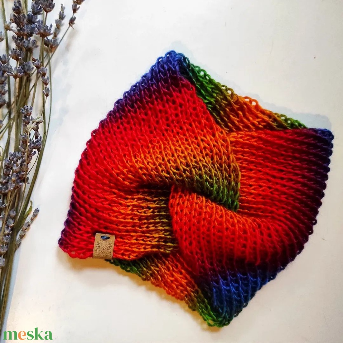 LÁVA kötött fülvédő - ruha & divat - sál, sapka, kendő - fejpánt - Meska.hu