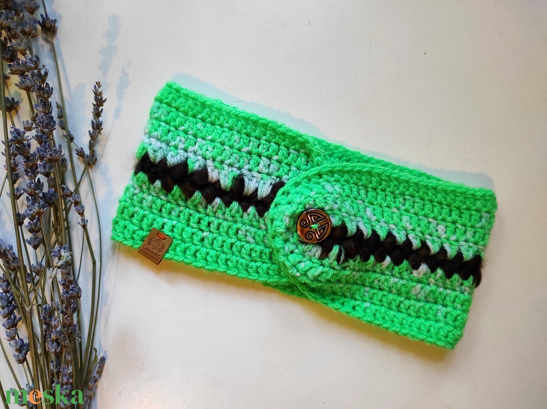 NEON horgolt fülmelegítő - ruha & divat - sál, sapka, kendő - fejpánt - Meska.hu NEON horgolt fülmelegítő - ruha & divat - sál, sapka, kendő - fejpánt - Meska.hu