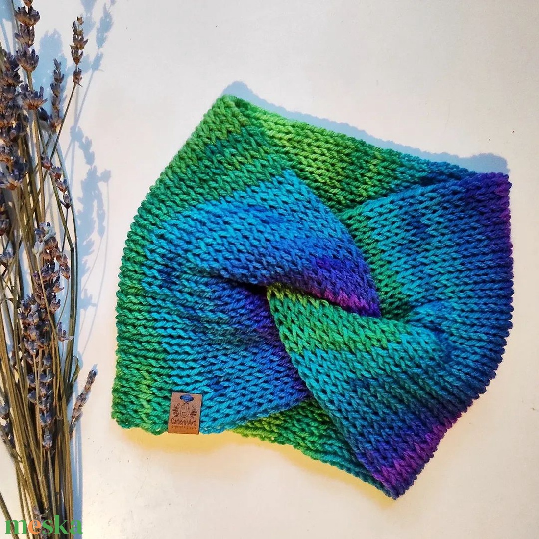 SARKI FÉNY kötött fülvédő - ruha & divat - sál, sapka, kendő - fejpánt - Meska.hu