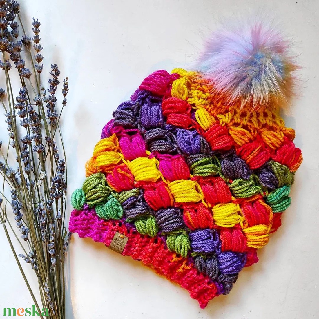 CUKORKA horgolt sapka  - ruha & divat - sál, sapka, kendő - sapka - Meska.hu