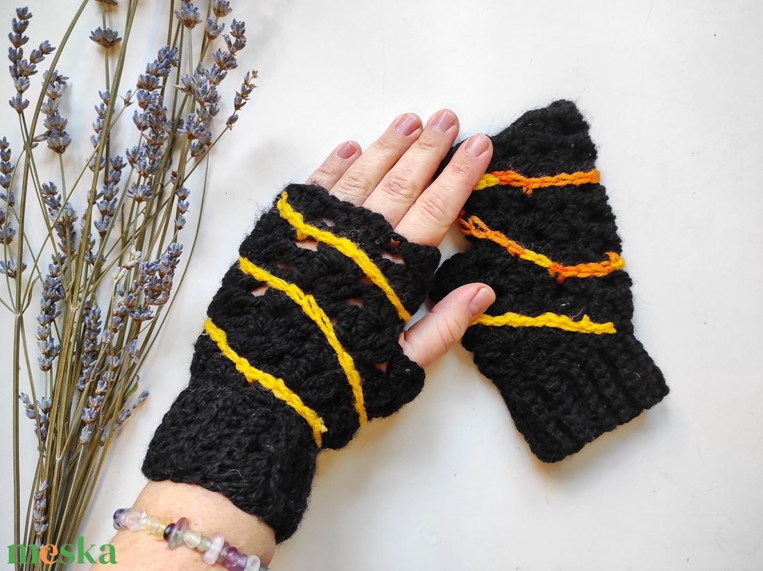 NAPFOGYATKOZÁS ujjatlan kesztyű  - ruha & divat - sál, sapka, kendő - kesztyű - Meska.hu