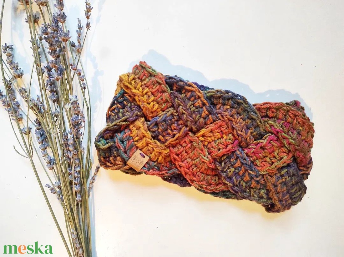 Csavart fazonú fülvédő - ruha & divat - sál, sapka, kendő - fejpánt - Meska.hu