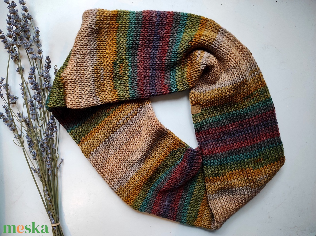 ŐSZI ERDŐ kötött körsál - ruha & divat - sál, sapka, kendő - sál - Meska.hu