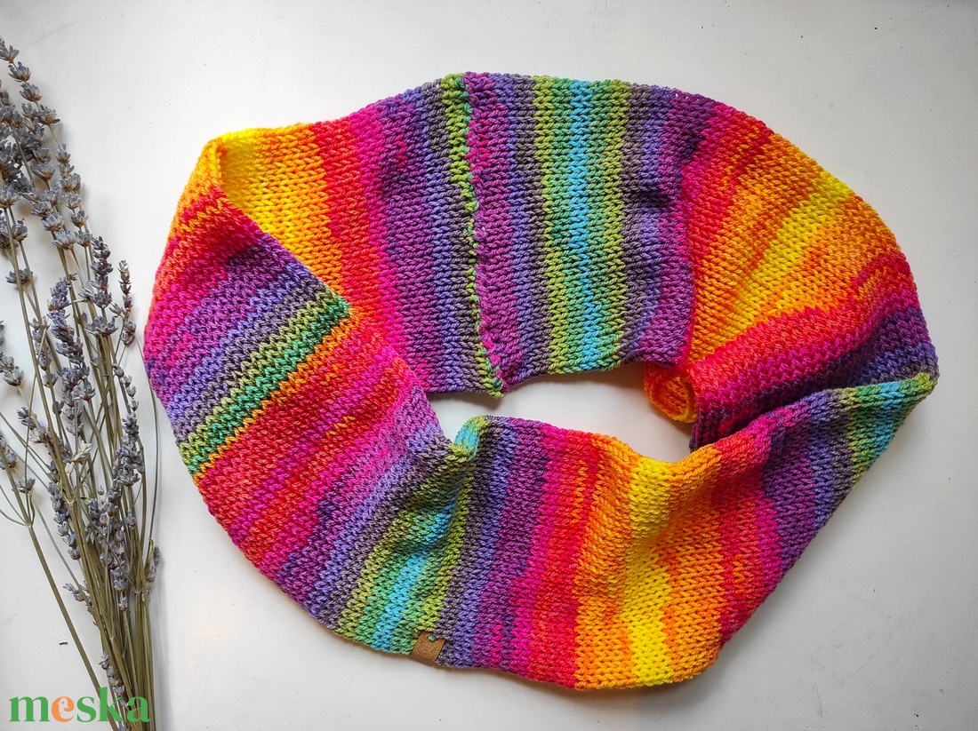 CUKORKA kötött körsál - ruha & divat - sál, sapka, kendő - sál - Meska.hu