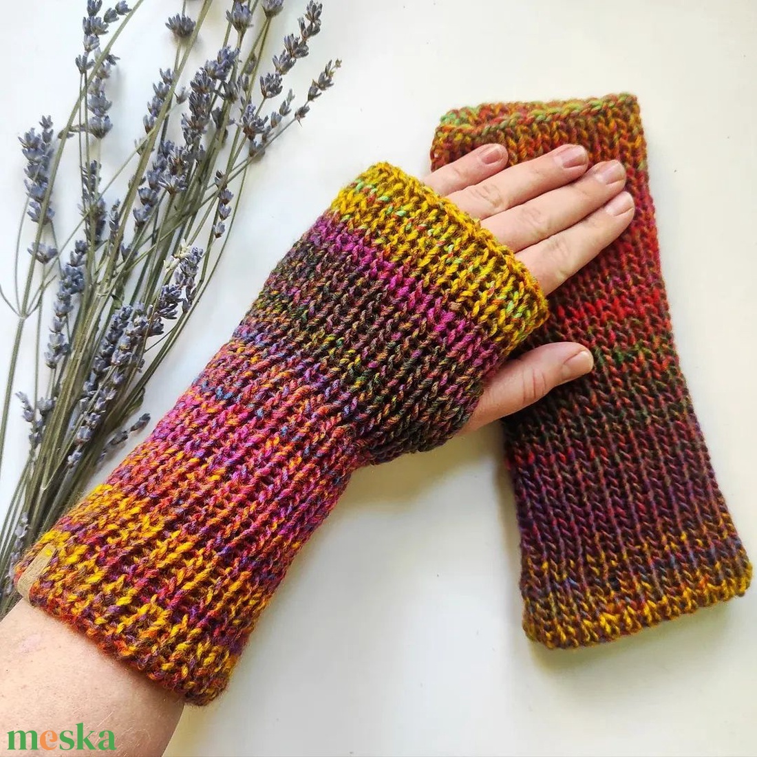 SHIVA kötött kesztyű  - ruha & divat - sál, sapka, kendő - kesztyű - Meska.hu