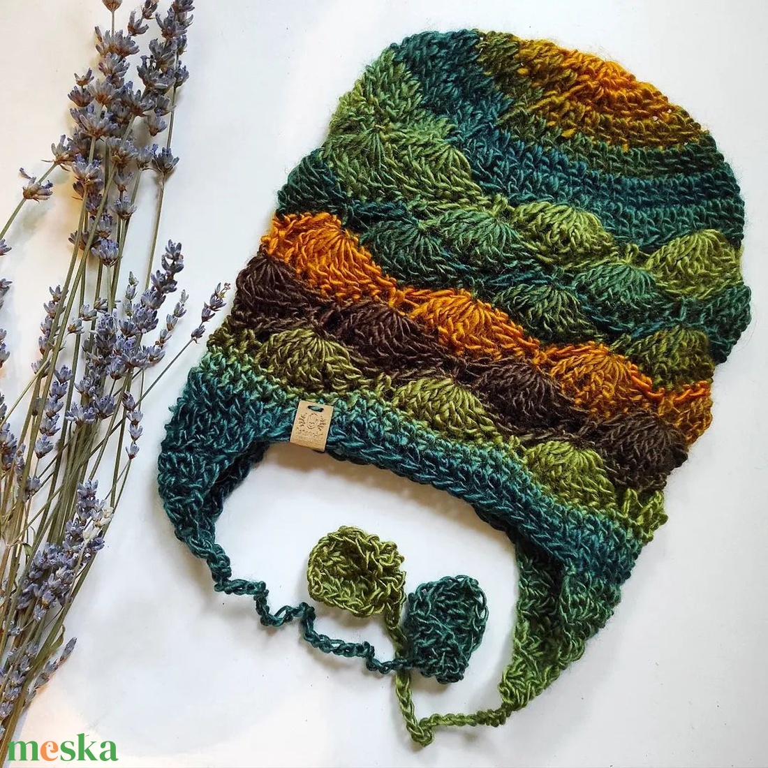 ERDŐ horgolt sapka - ruha & divat - sál, sapka, kendő - sapka - Meska.hu