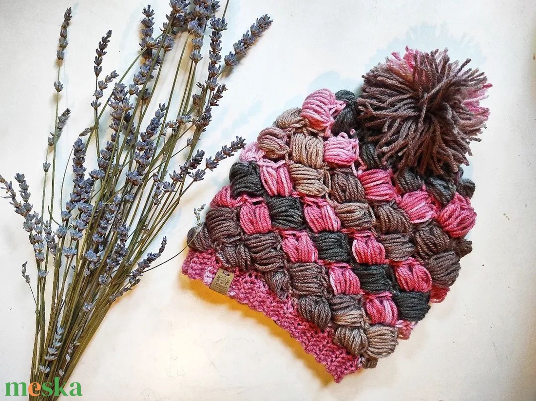 TULIPÁN horgolt sapka - ruha & divat - sál, sapka, kendő - sapka - Meska.hu