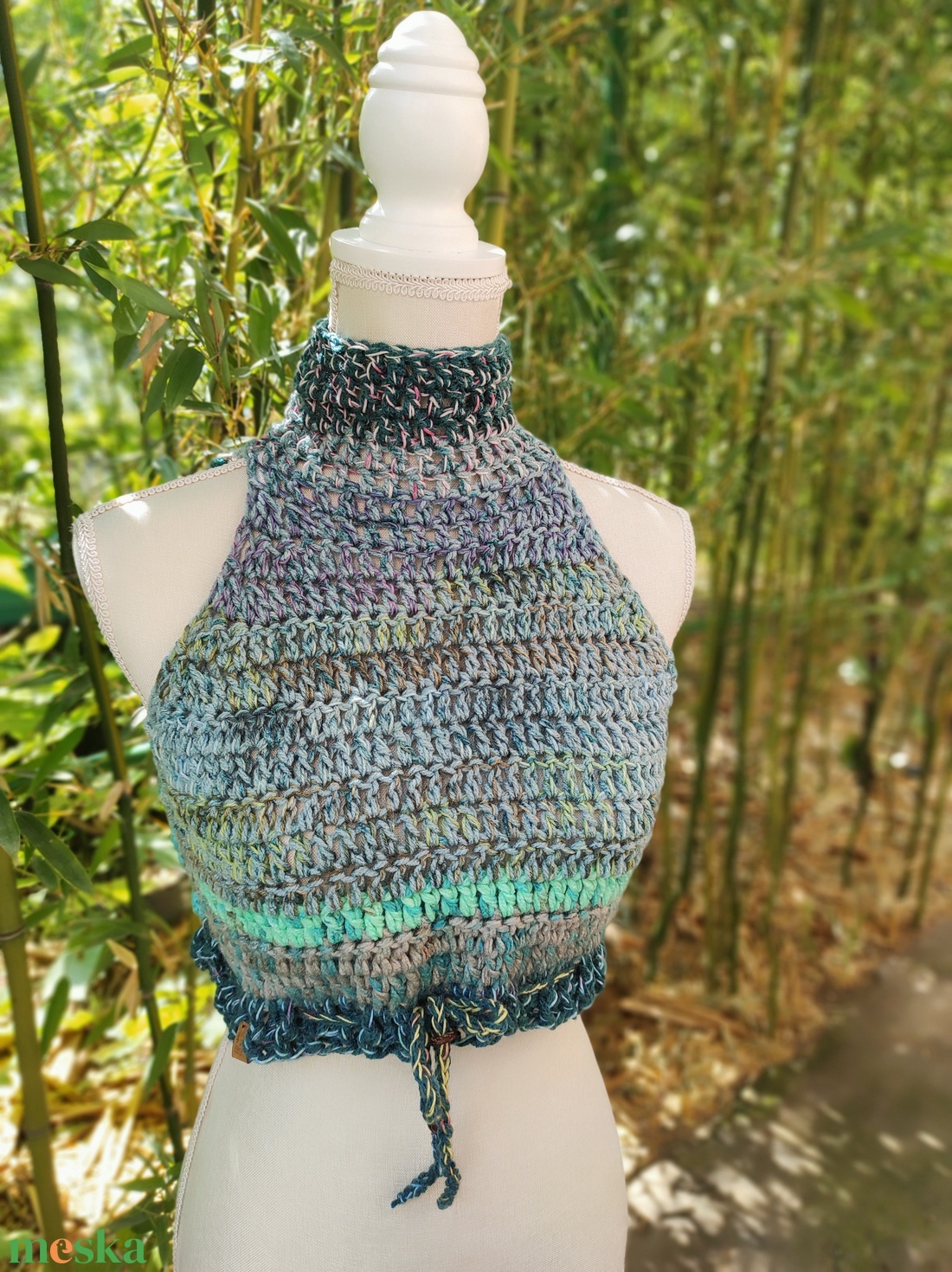 ÓCEÁN horgolt mellény  - ruha & divat - női ruha - mellény - Meska.hu