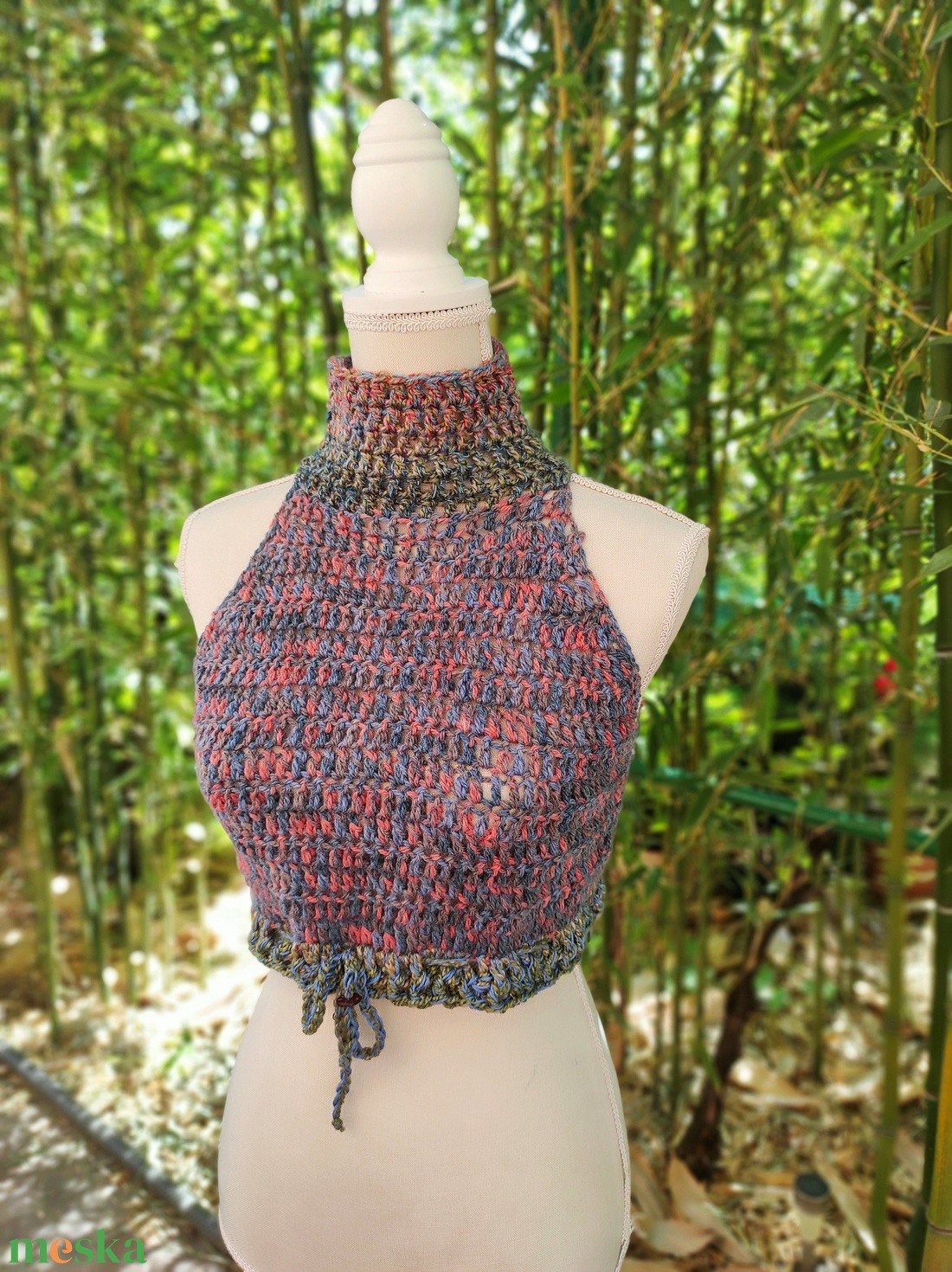 ERDEI ÖSVÉNY horgolt mellény  - ruha & divat - női ruha - mellény - Meska.hu